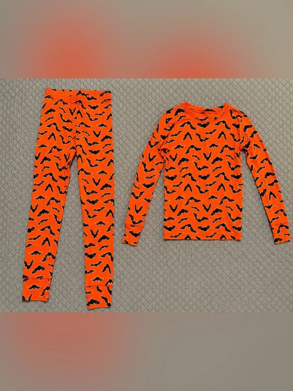 GAP Orange Bat-Print Pajama Set